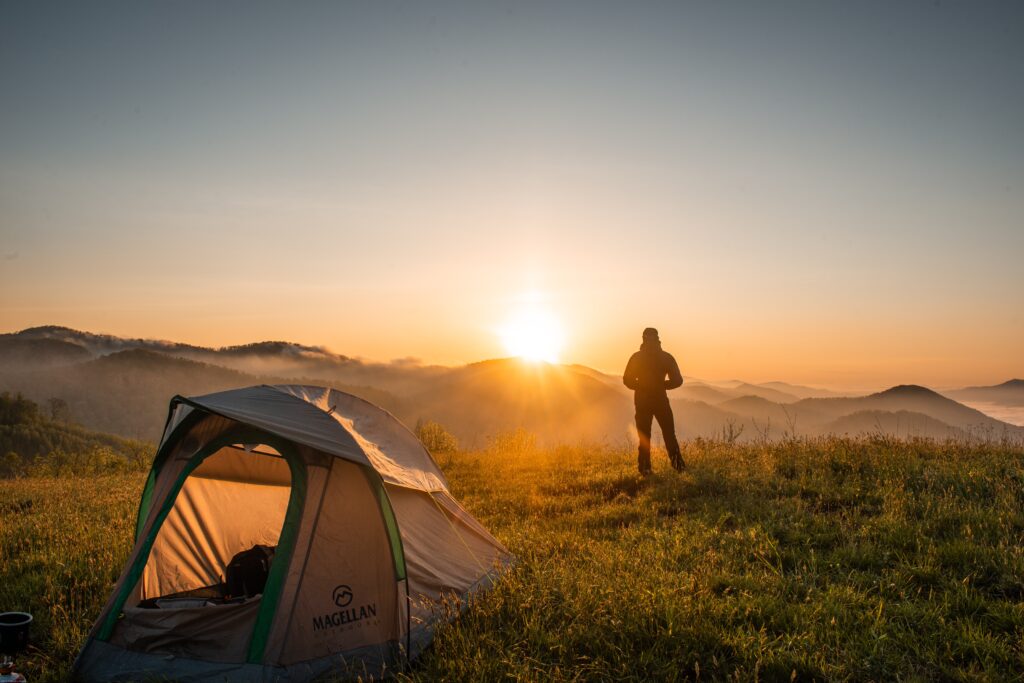 Tent for weekend camping