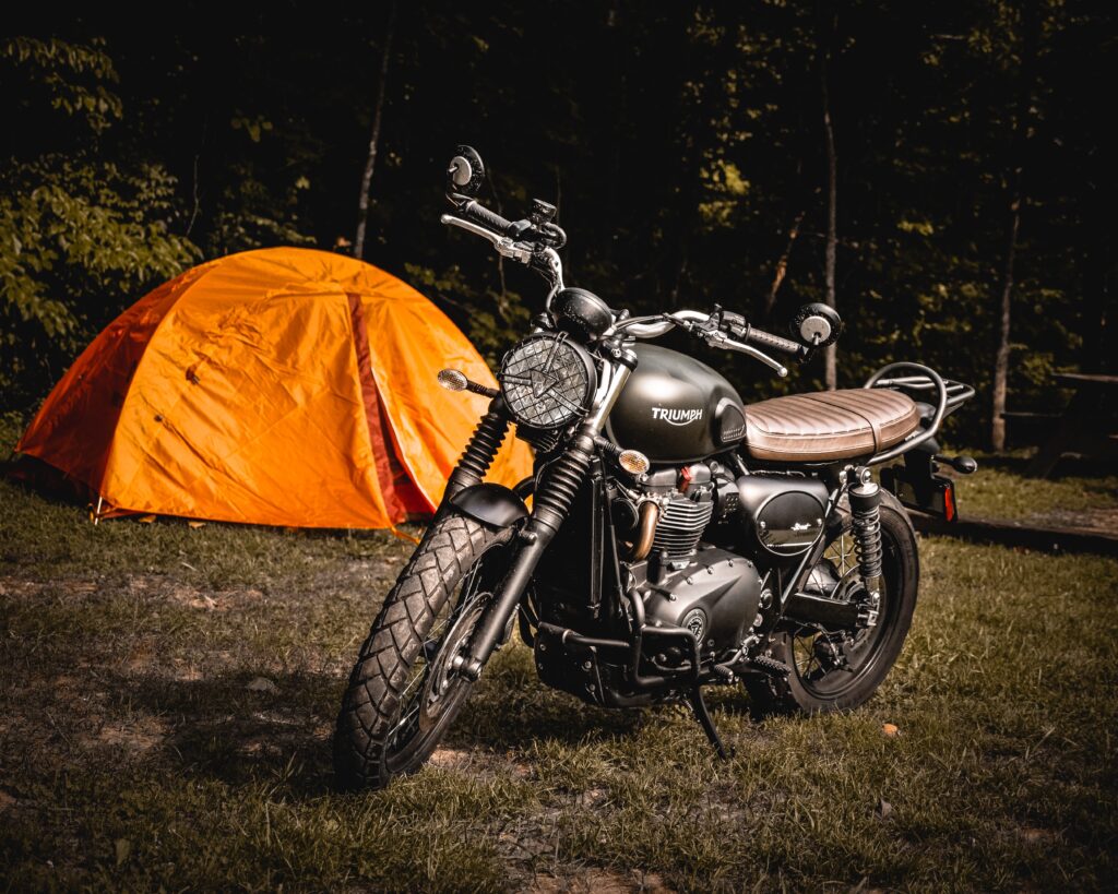 motorcycle camping